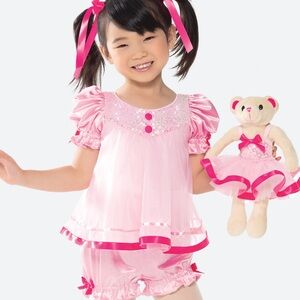 REVOLUTION UEC Girls Size MC (7/8 Medium) Pink Dance Costume “Lullaby” Style